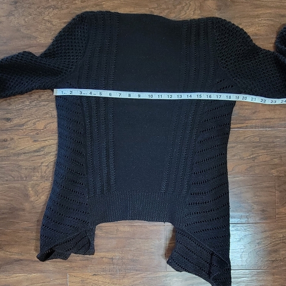 American Eagle Super Soft Comfy Cozy Wool Open Cardigan Sweater Black Size Small - Picture 7 of 10